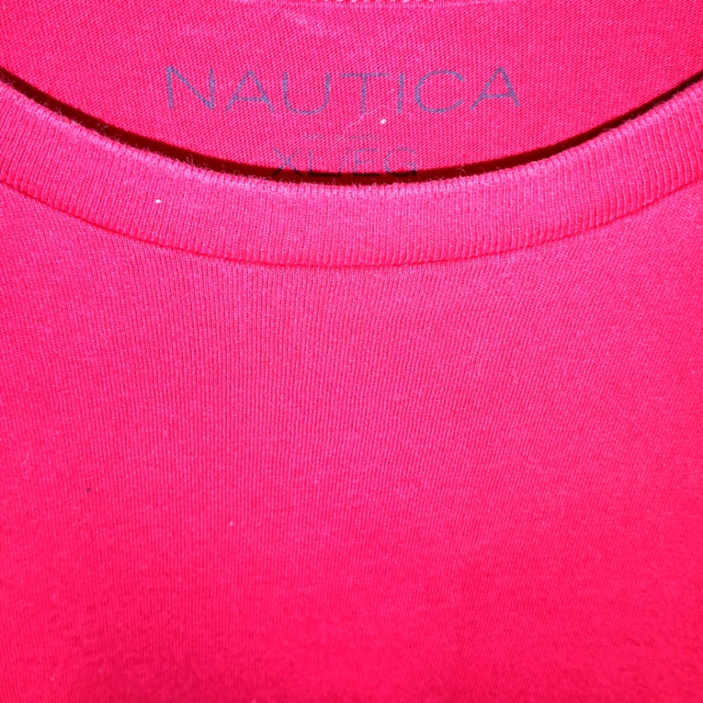 Men's Nautica T-shirt in red size XL